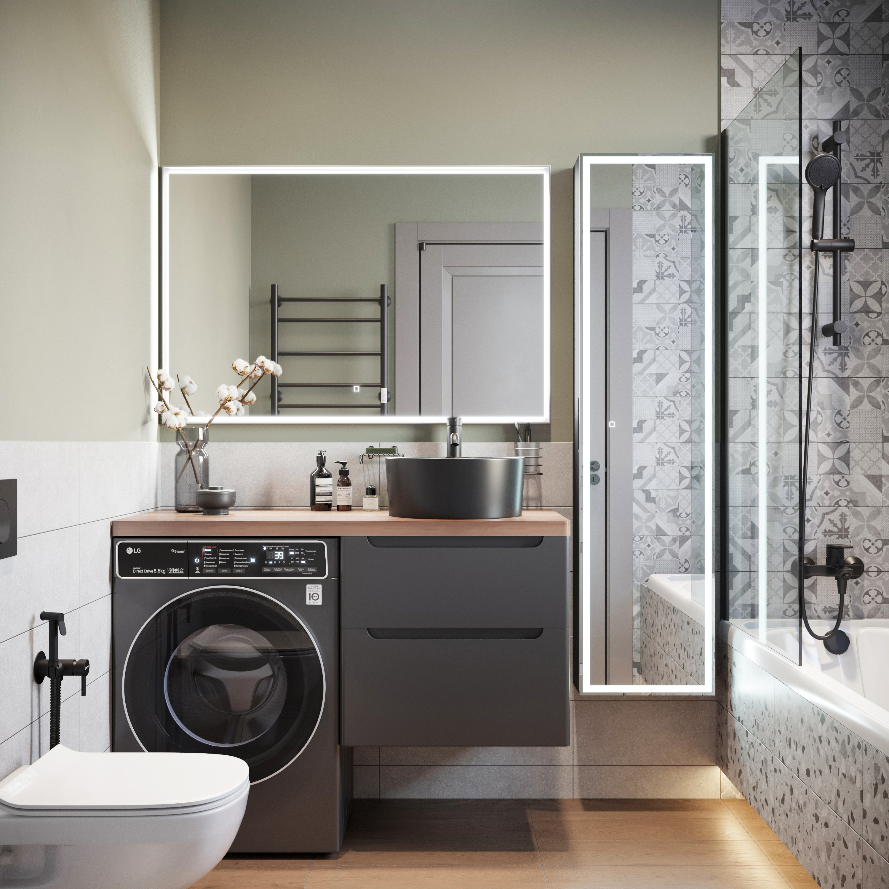 Накладная раковина BOCCHI Vessel 1174-004-0125 38 матовая черная, круглая купить в Тамбове