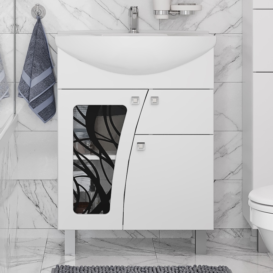 Тумба с раковиной DIWO Муром 65, напольная