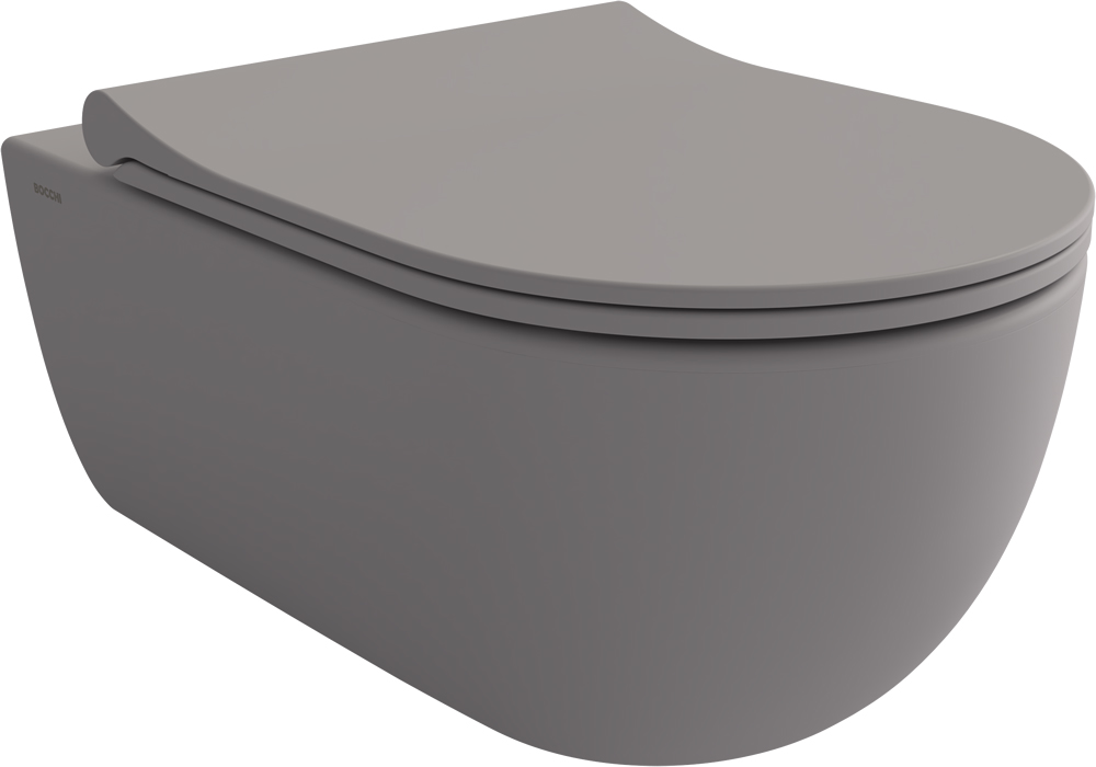 Унитаз подвесной Bocchi V-Tondo 1416-006-0129 серый матовый, с микролифтом