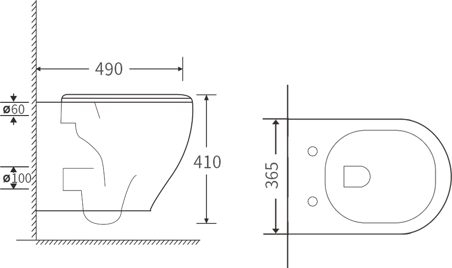 Комплект Унитаз подвесной STWORKI Кронборг KR-01up безободковый, с микролифтом, встроенный, фарфор, с горизонтальным выпуском + Инсталляция + Кнопка 230824 белая купить в Тамбове