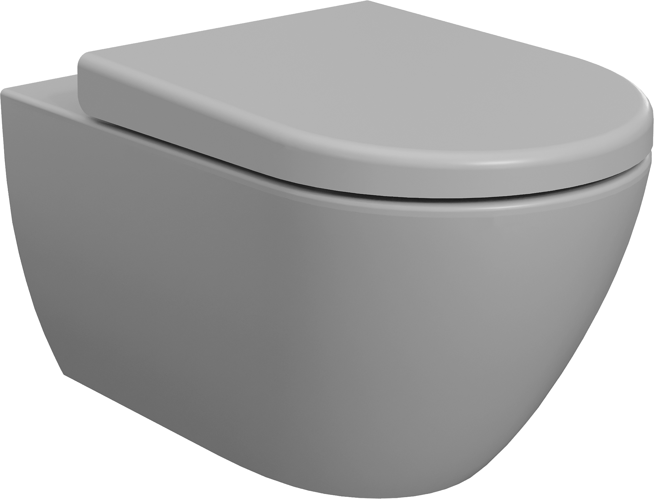 Унитаз подвесной BOCCHI Venezia 1295-006-0129 A0302-006 с микролифтом, безободковый, матовый серый