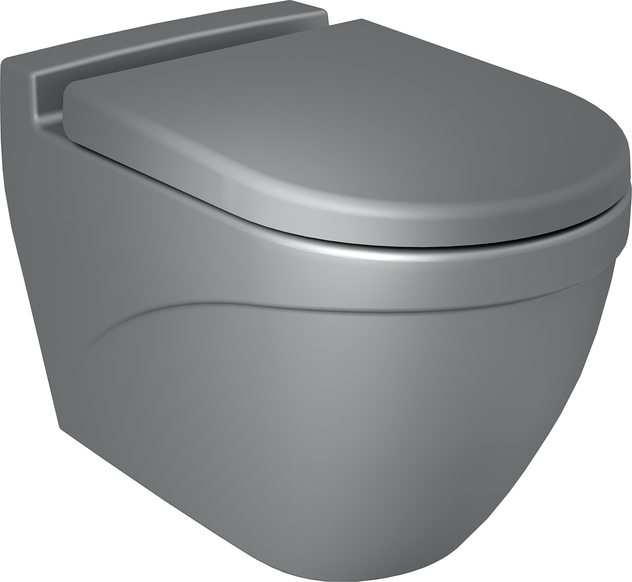 Унитаз подвесной BOCCHI Taormina Arch серый матовый, с микролифтом