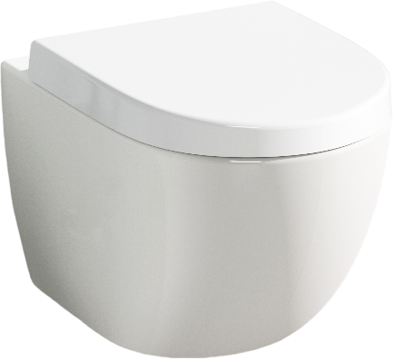 Унитаз подвесной VitrA Sento 7748B003-0075 + крышка-сиденье VitrA Sento 86-003-009 с микролифтом, петли хром