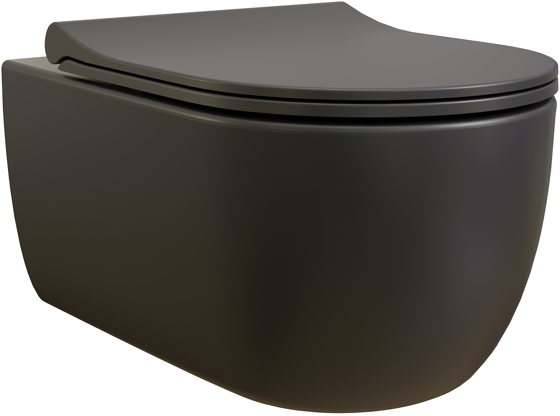 купить Унитаз подвесной BOCCHI V-Tondo 1416-004-0129 черный матовый, с крышкой A0336-004 с микролифтом