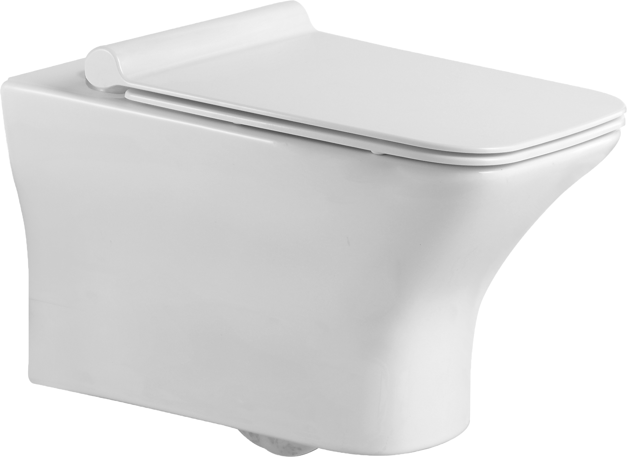 Унитаз подвесной STWORKI Вестерос VS-01up безободковый, с микролифтом, встроенный, фарфоровый, белый