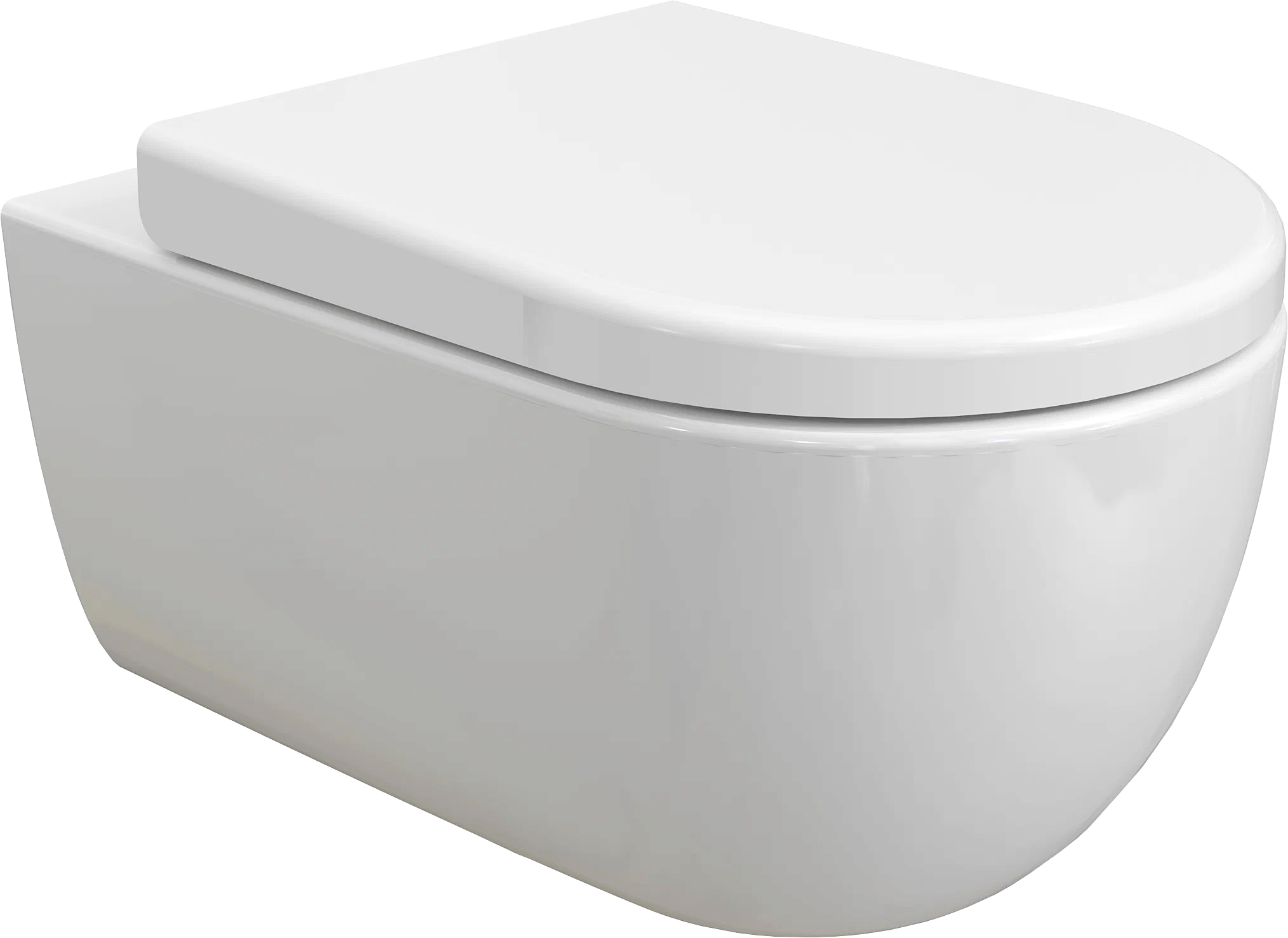 Унитаз подвесной BOCCHI V-Tondo 1416-001-0129 A0301-001 с микролифтом, безободковый, глянцевый белый