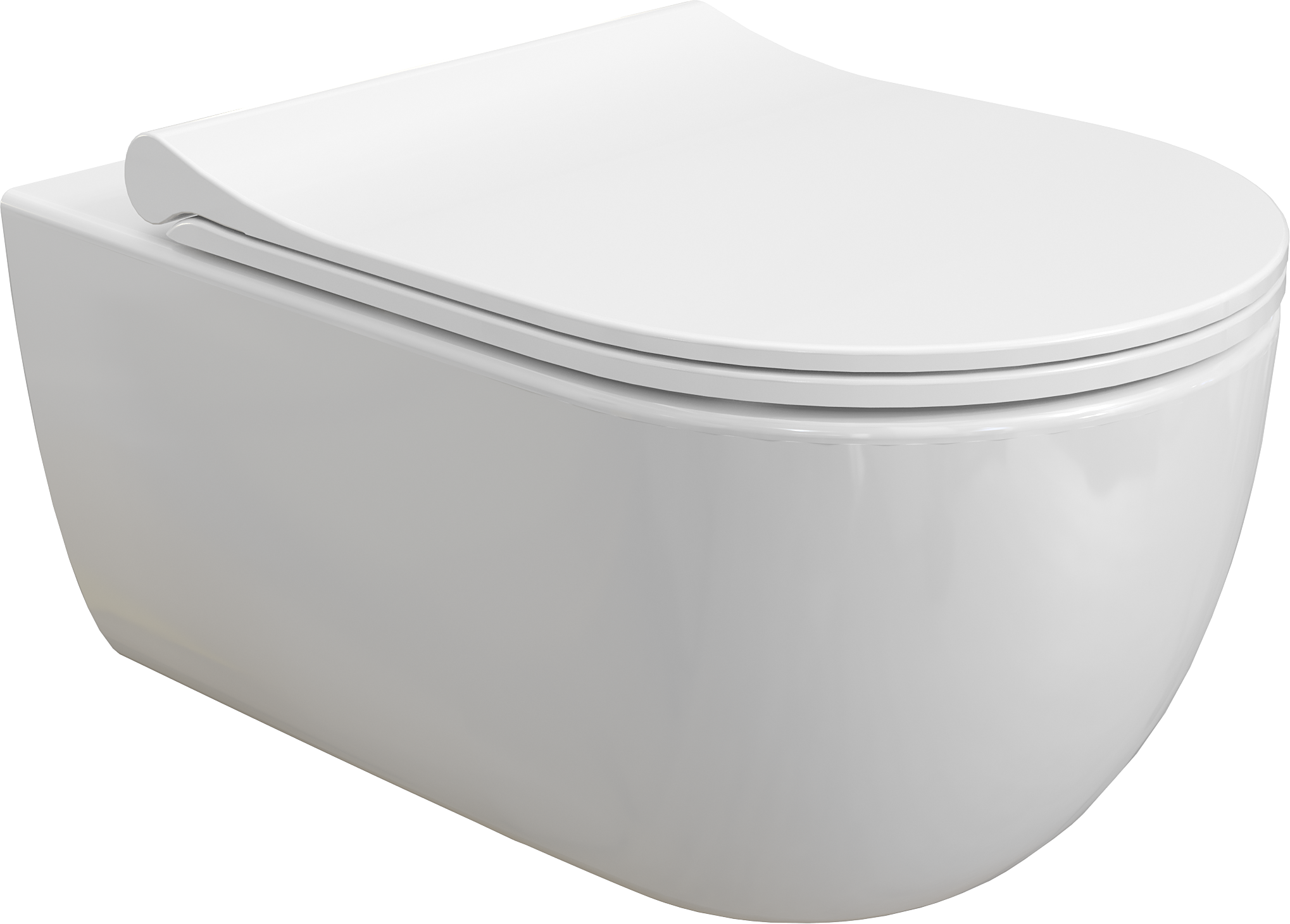 Унитаз подвесной BOCCHI V-Tondo 1416-001-0129 A0336-001 с микролифтом, безободковый, глянцевый белый