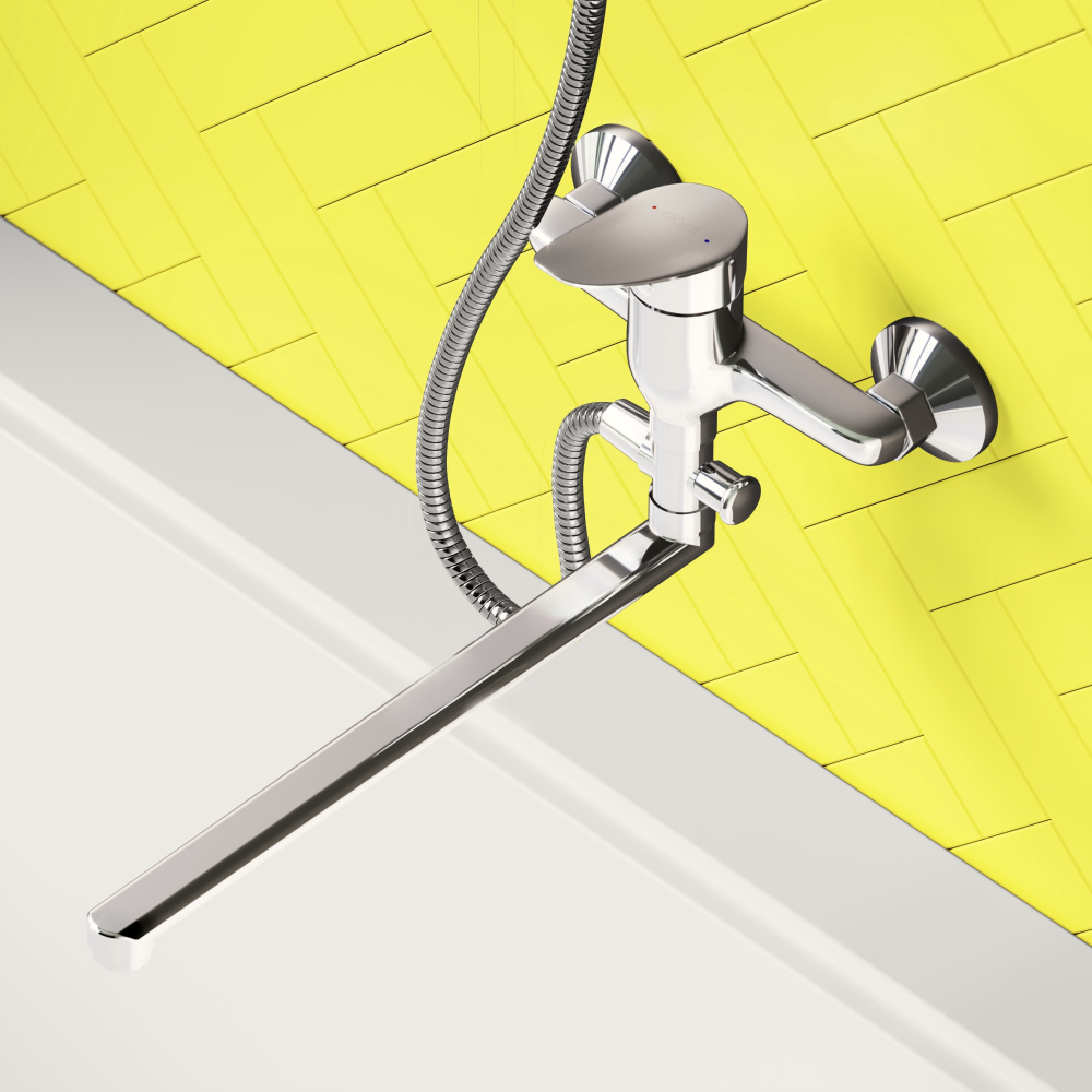 Смеситель с длинным изливом для ванны DIWO Новгород DW-NOV-95-000