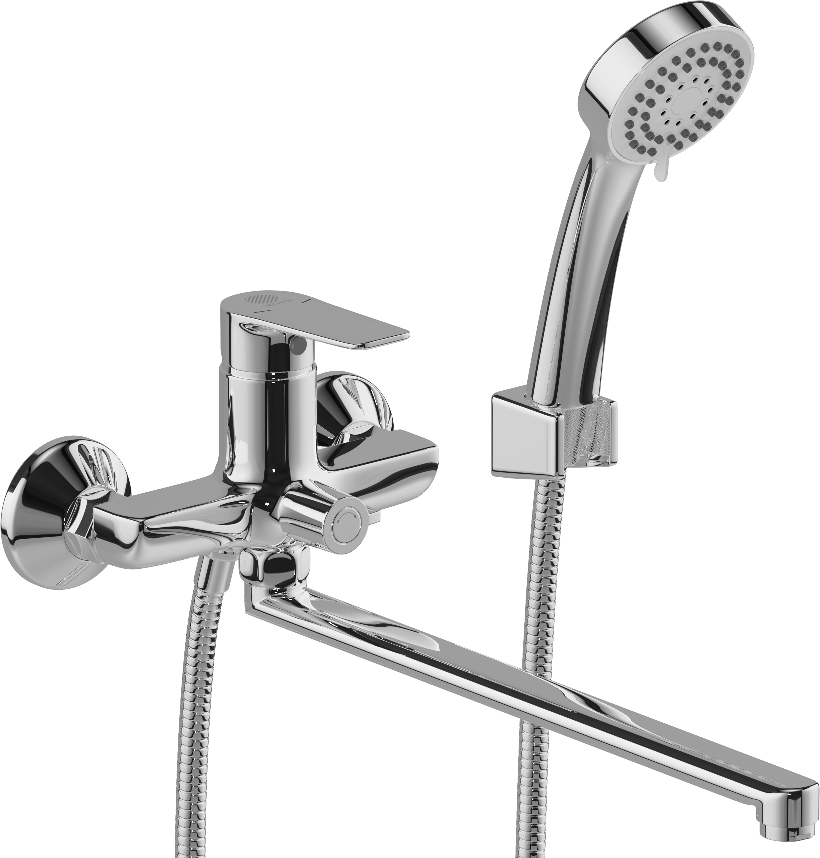 Смеситель с длинным изливом для ванны STWORKI Хельсингборг XE-03cr