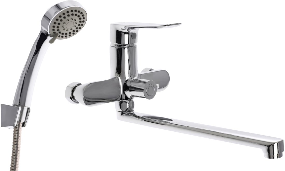 Смеситель с длинным изливом для ванны STWORKI Хадстен XA-03cr