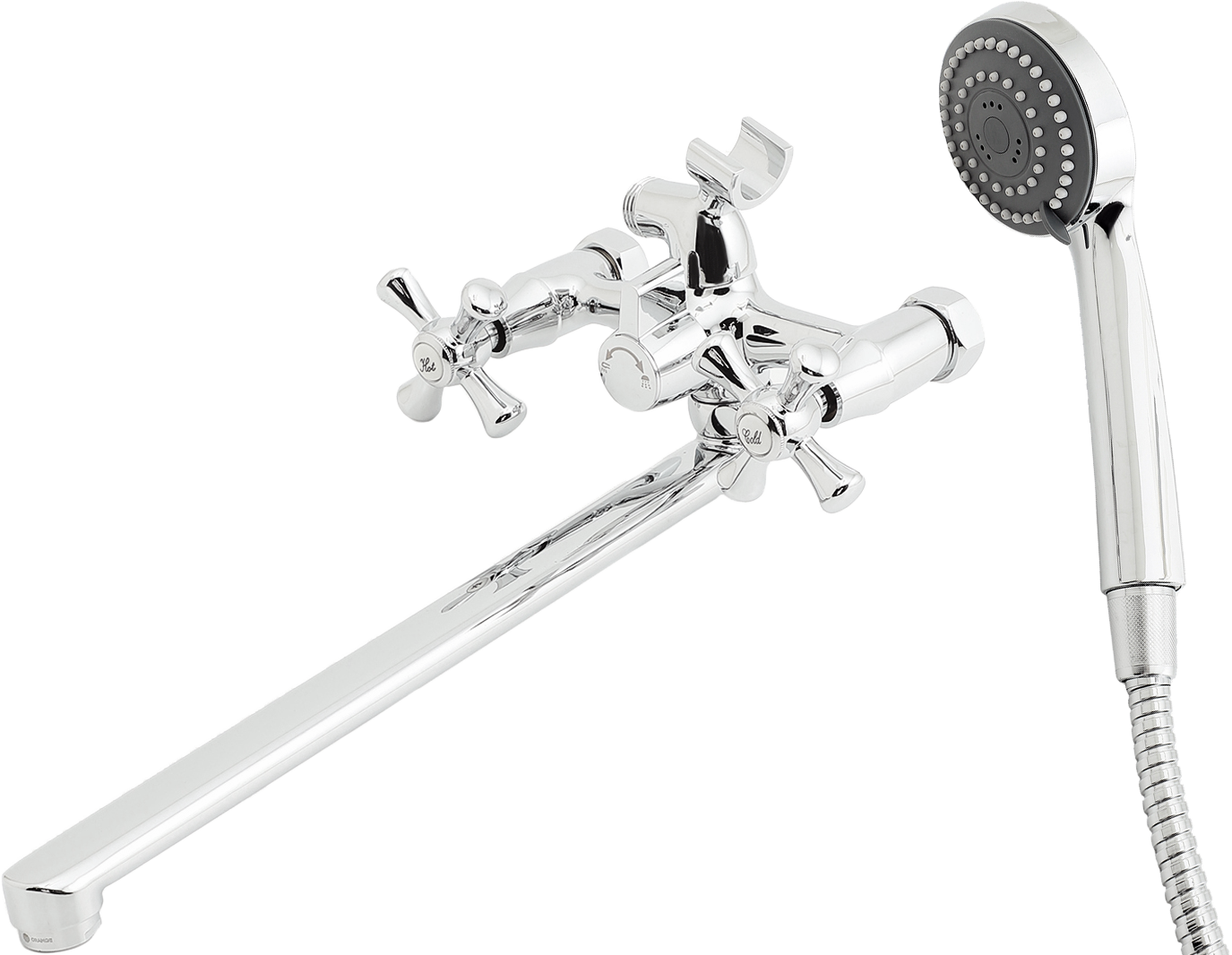 Смеситель с длинным изливом для ванны DIWO Переславль PER-03cr