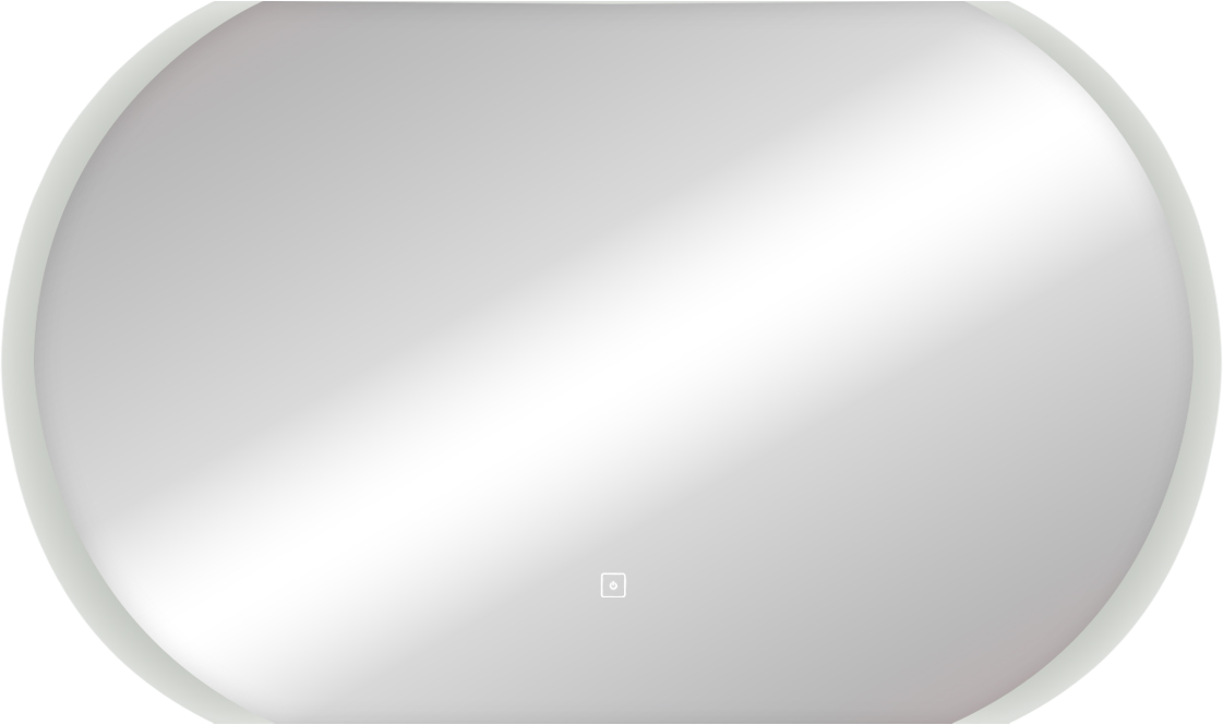 Зеркало DIWO Новгород 120 с подсветкой, овальное, с сенсорным управлением, настенное