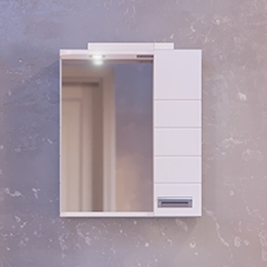 Зеркало Raval Kub 60 R белый