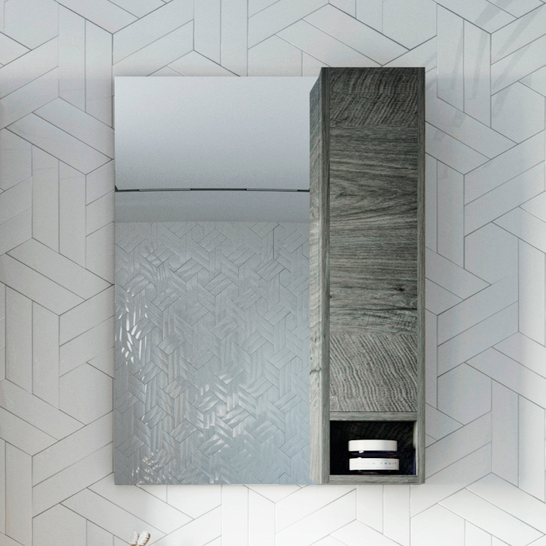 Зеркало STWORKI Карлстад 60 R дуб рошелье