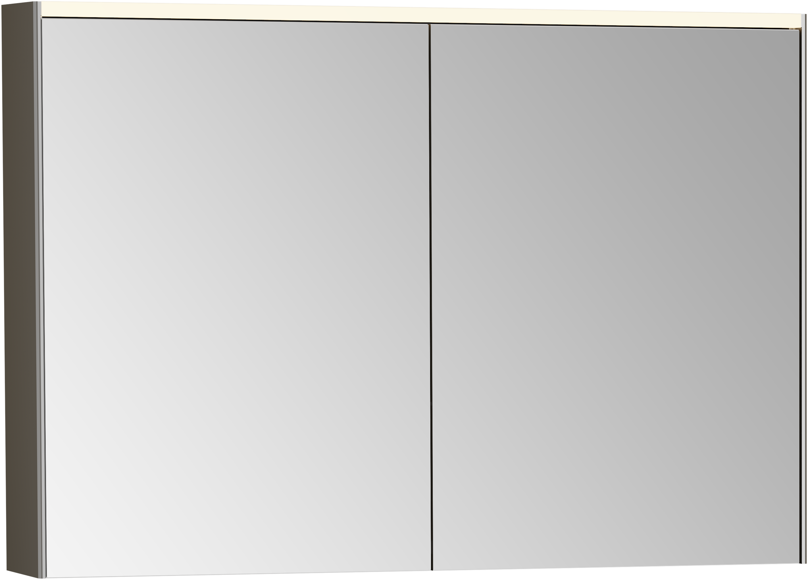Зеркало-шкаф VitrA Core 100 с подсветкой, антрацит