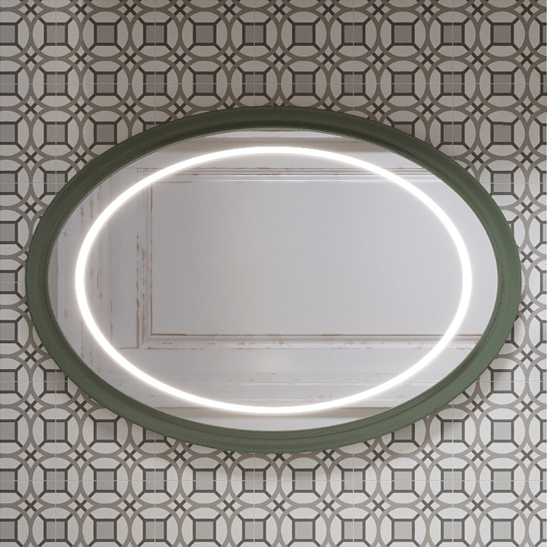 Зеркало VitrA Valarte 100 ретро зеленое