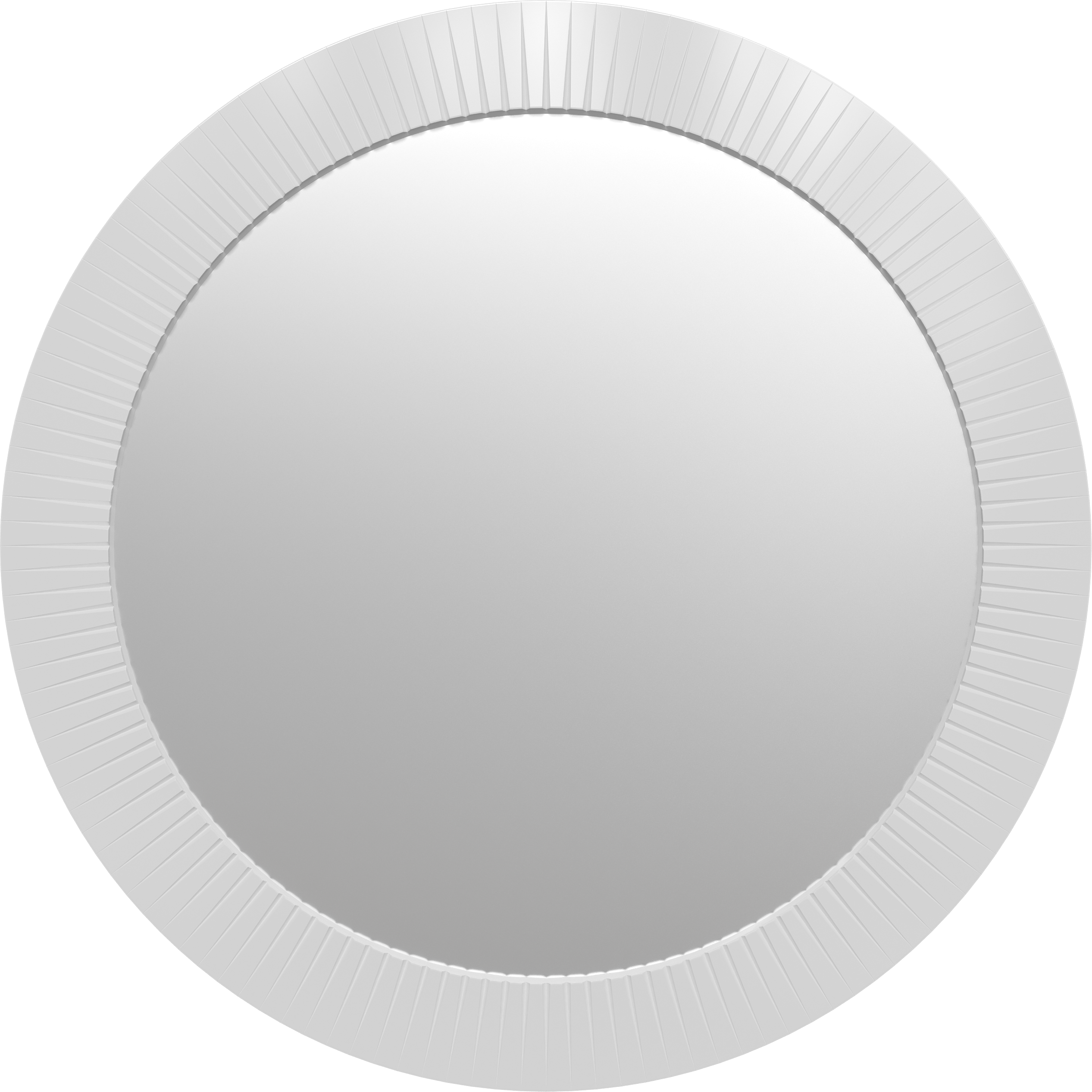 Зеркало круглое STWORKI Молде 100 белый глянец