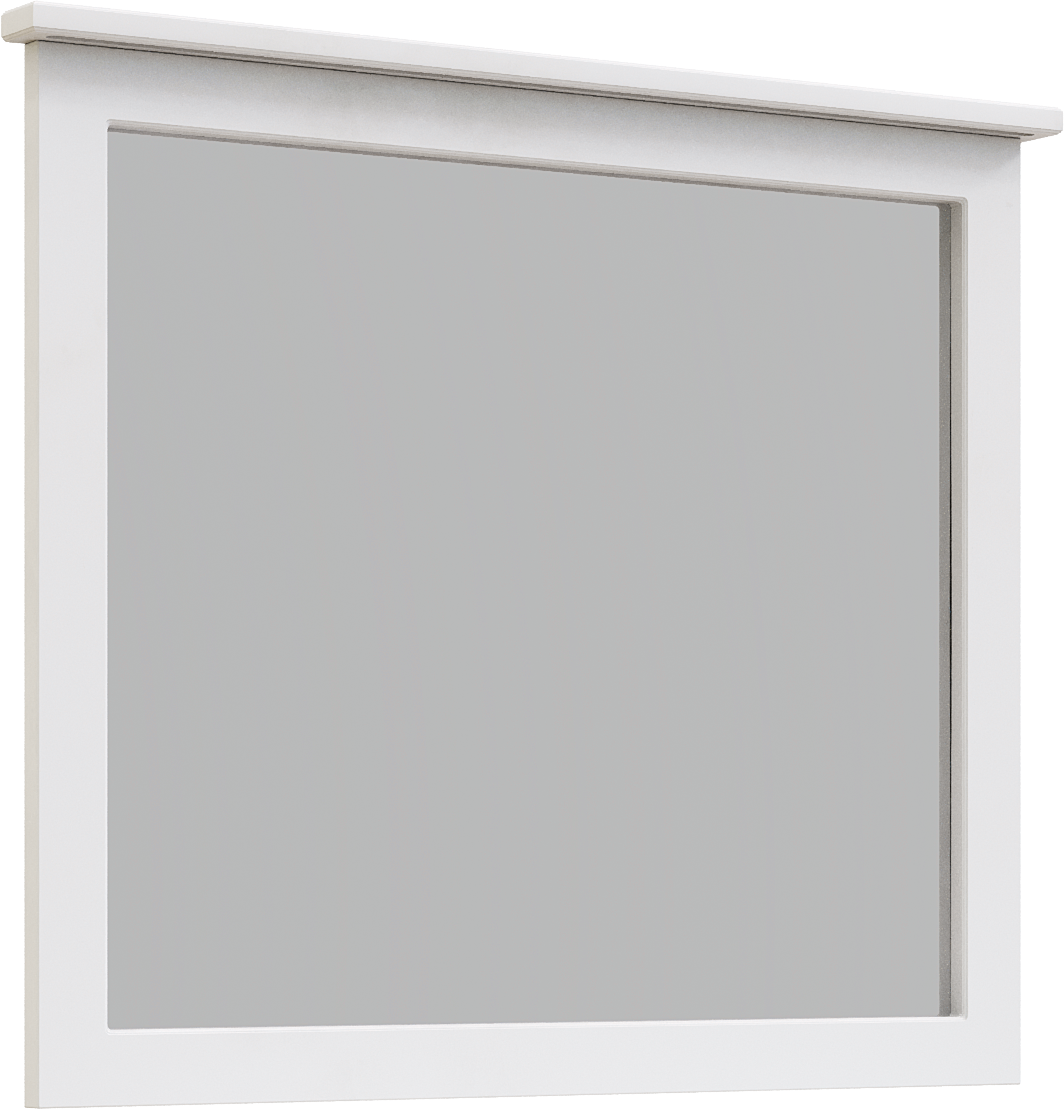 Зеркало STWORKI Хельсингборг, 100 с подсветкой, белое
