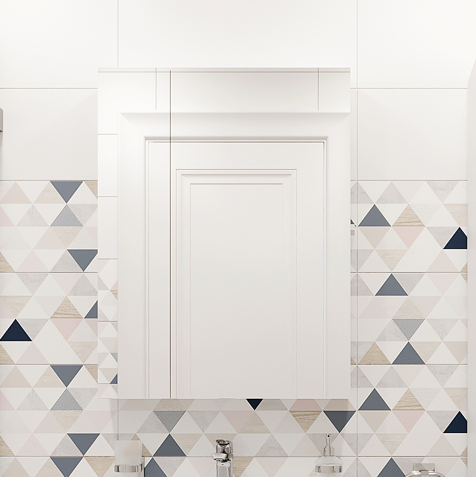 Зеркало-шкаф DIWO Ростов 60 навесное, белое, левое, прямоугольное