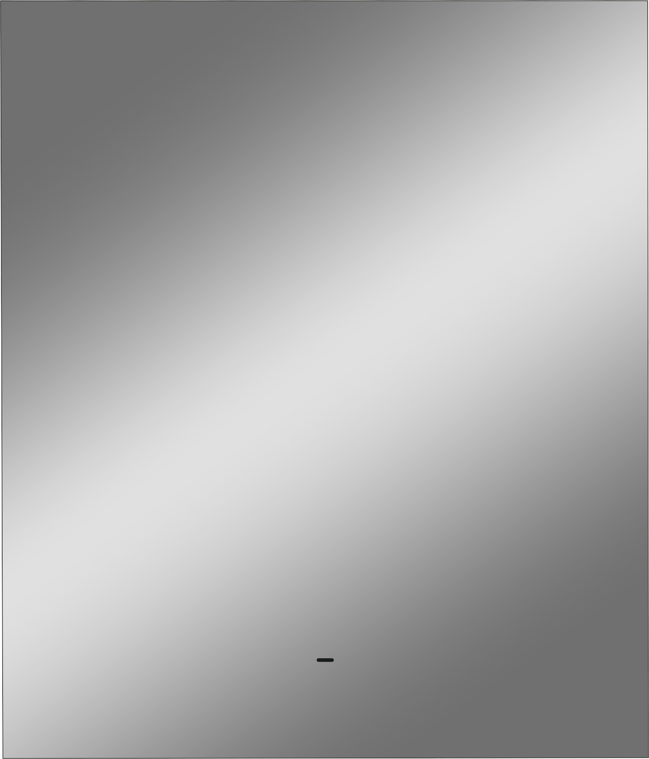 Зеркало DIWO Элиста 60x70 см, ореольная подсветка LED, бесконтактный выключатель, прямоугольное